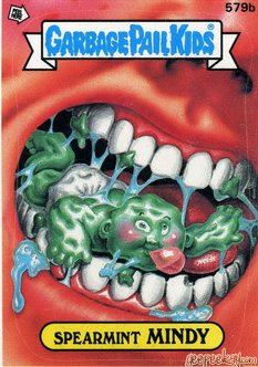 Spearmint MINDY Funny Decal Name Sticker