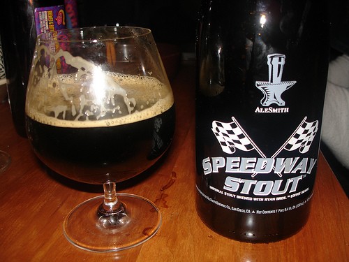 Speedway Stout Glass and Bottle