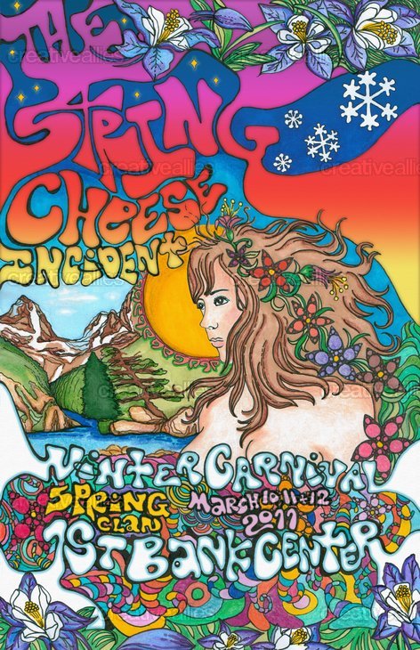 String Cheese Incident Winter Carnival Poster Sticker