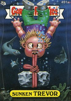 Sunken TREVOR Funny Decal Name Sticker