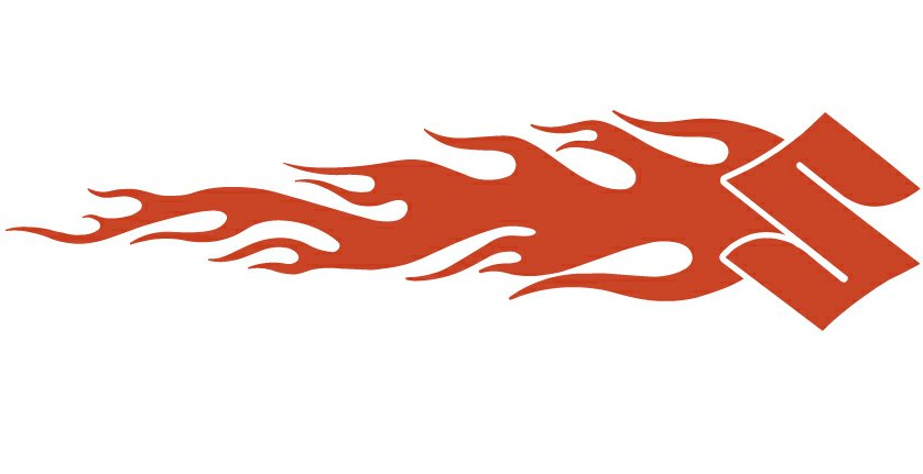 Suzuki Auto Flame Side Graphics (Pair)