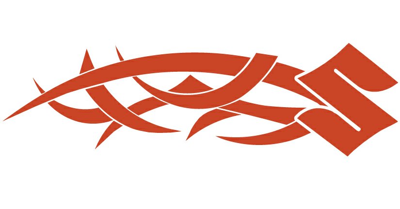 Suzuki Tribal Auto Side Graphics (Pair)