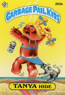 TANYA Hide Funny Decal Name Sticker