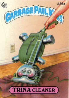 TRINA Cleaner Funny Decal Name Sticker