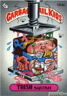 TRISH Squish Funny Decal Name Sticker