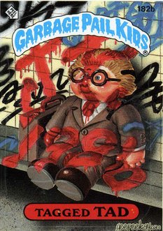 Tagged TAD Funny Decal Name Sticker