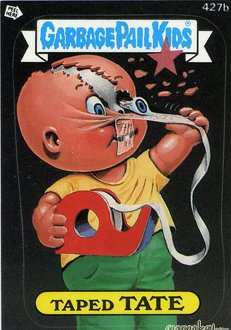 Taped TATE Funny Decal Name Sticker