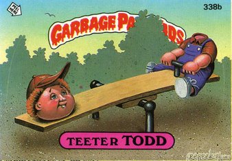 Teeter TODD Funny Decal Name Sticker