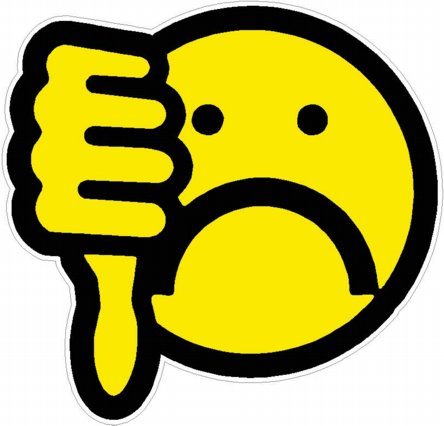 Thumbs Down Smile Sticker