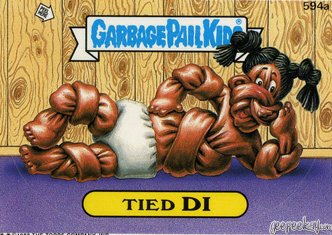 Tied DI Funny Decal Name Sticker