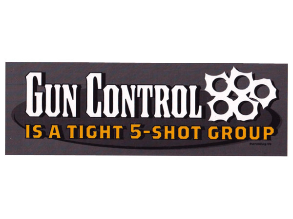 Tight 5 Shot Group Bumper Sticker