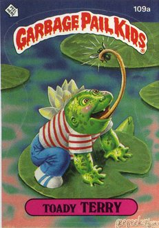 Toady TERRY Funny Decal Name Sticker