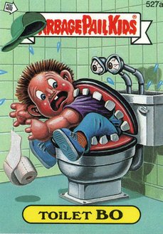 Toilet BO Funny Decal Name Sticker