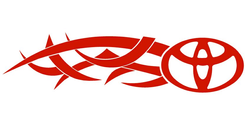 Toyota Tribal Auto Side Graphics (Pair)