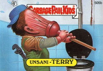 Unsani TERRY Funny Decal Name Sticker