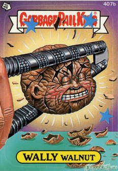 WALLY Walnut Funny Decal Name Sticker