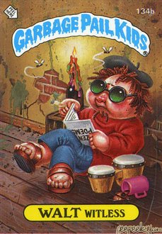 WALT Witless Funny Decal Name Sticker