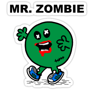 Walking Dead Zombie Sticker 28