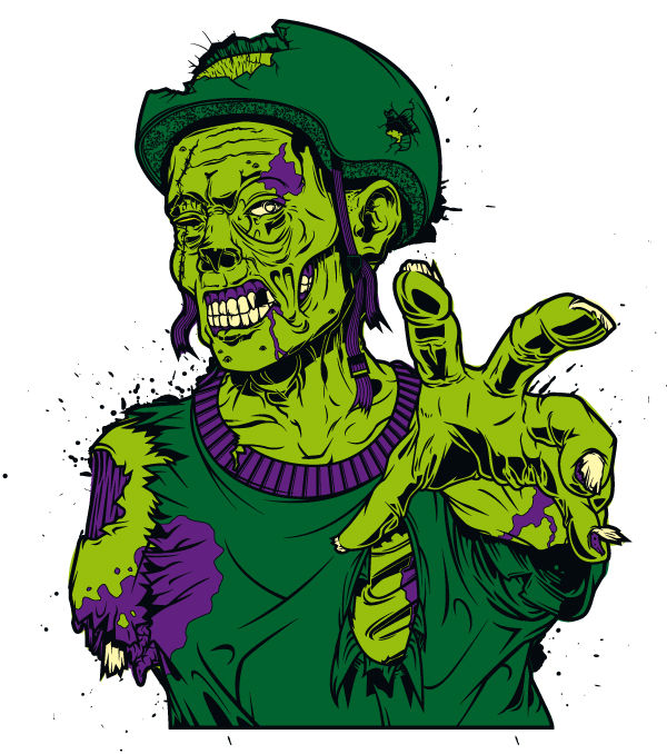 Walking Dead Zombie Sticker 34