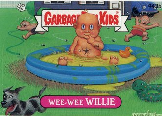 Wee Wee WILLIE Funny Decal Name Sticker