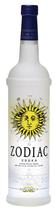 Zodiac Luxury Potato Voska Bottle Sticker