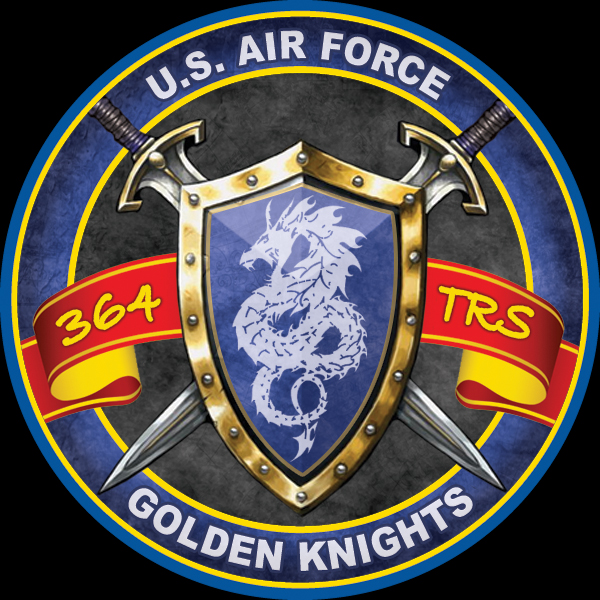 us airforce golden knights chip design sticker 1