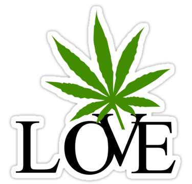 weed love sticker 66