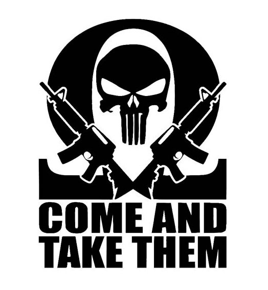 MOLON-LABE-COME-AND-GET-IT-Punisher-Vinyl-Decal Sticker