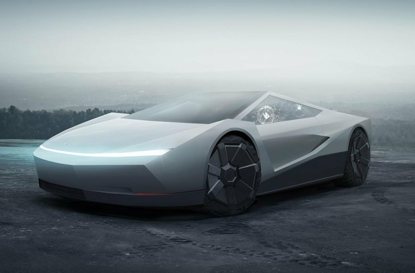 TESLA CYBERSPORTCAR CONCEPT STICKER