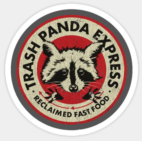 Trash Panda Express Sticker