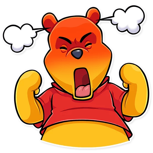 Winnie the Pooh Funny Cartoon Sticker Decal 09