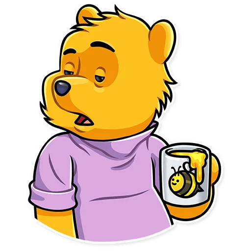 Winnie the Pooh Funny Cartoon Sticker Decal 26