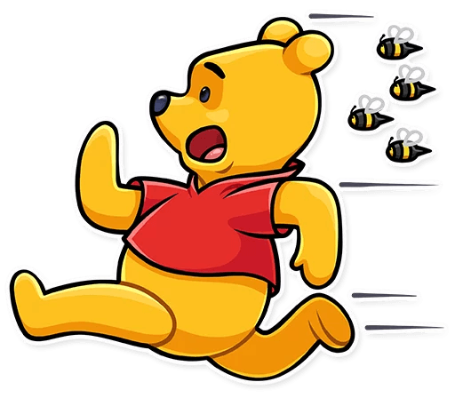 Winnie the Pooh Funny Cartoon Sticker Decal 28