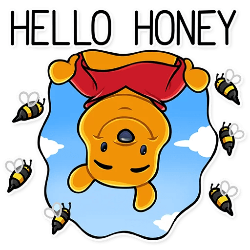 Winnie the Pooh Funny Cartoon Sticker Decal 31
