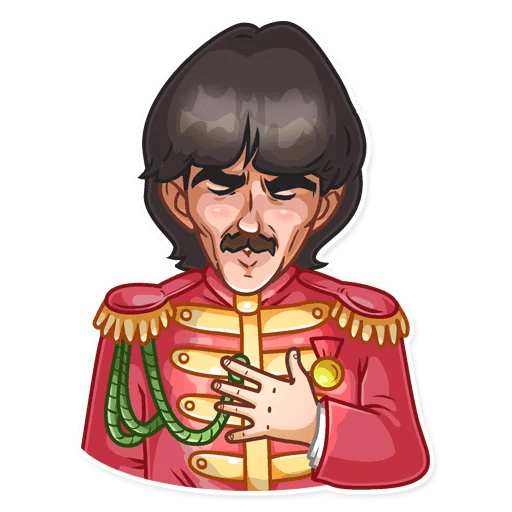 the beatles music group sticker 26