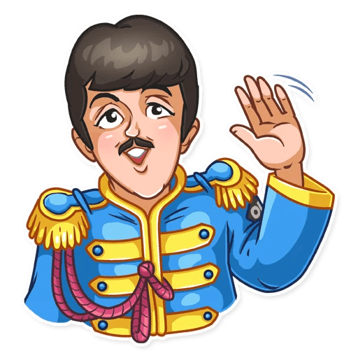 the beatles music group sticker 5