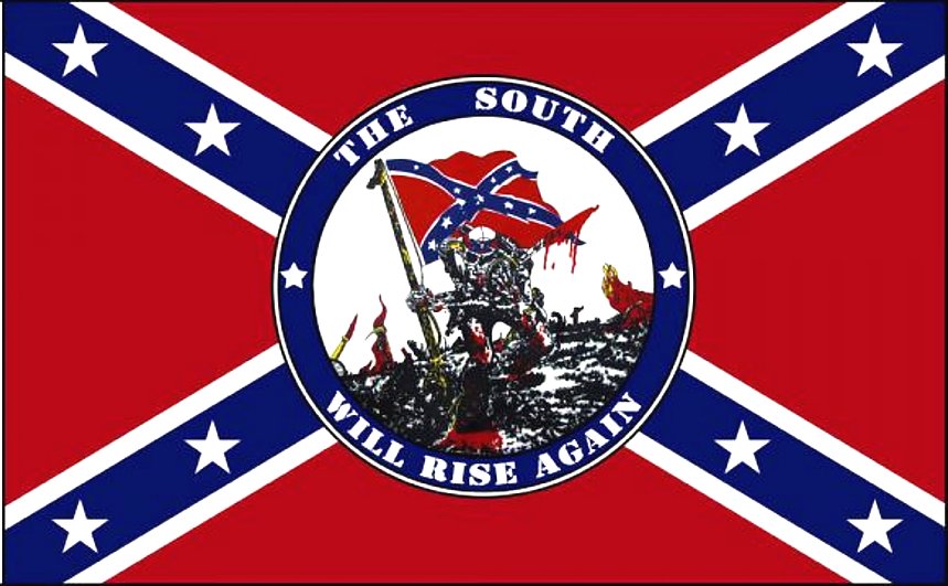 the south will rise again rebel sticker