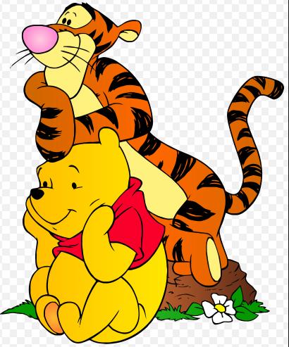 tigger and friend pooh sticker