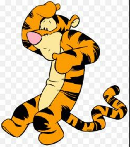 tigger scared sticker