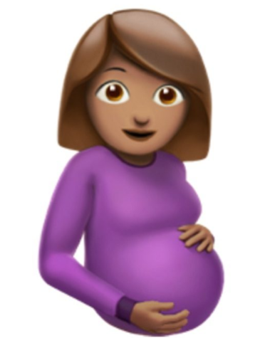 woman pregnant medium emoji