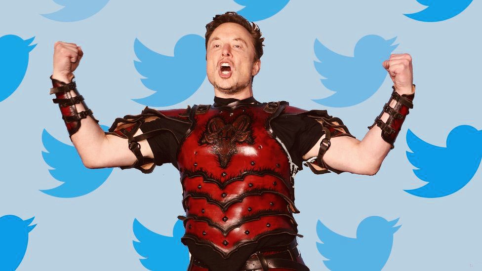 ELON KING OF TWITTER COSTUME ELON STICKER