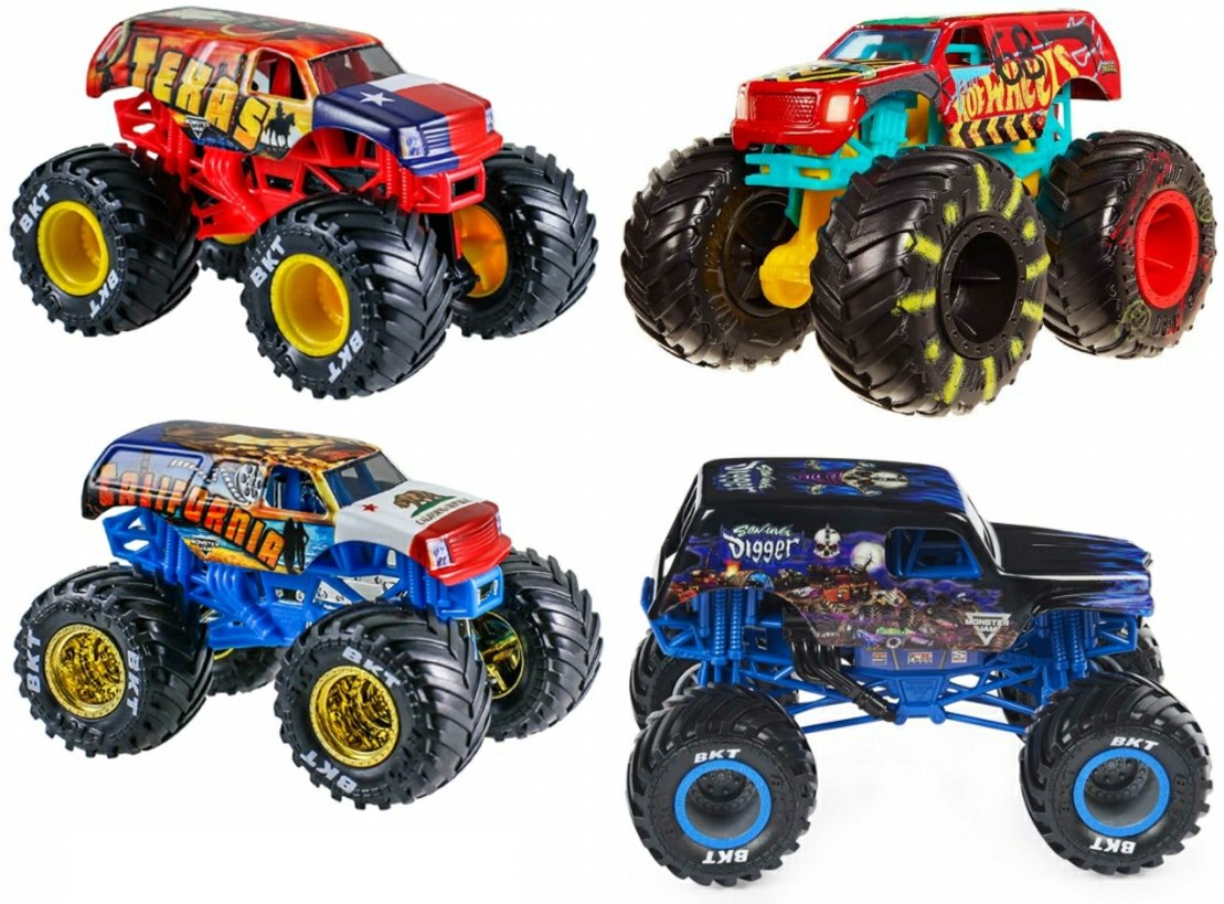 MONSTER TRUCK STICKER SET 4 PIECE a