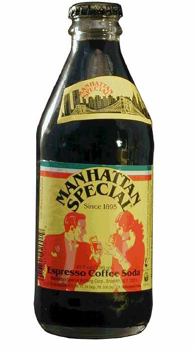 Manhattan Special Soda BOTTLE SHAPED STICKER