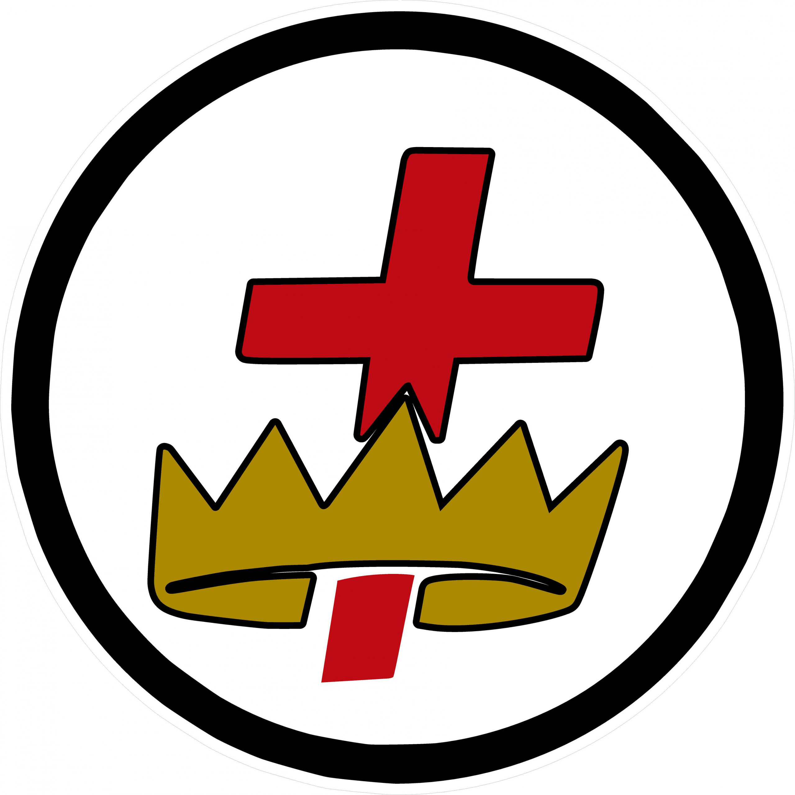 Masonic York Rite Crown Cross Circle Sticker