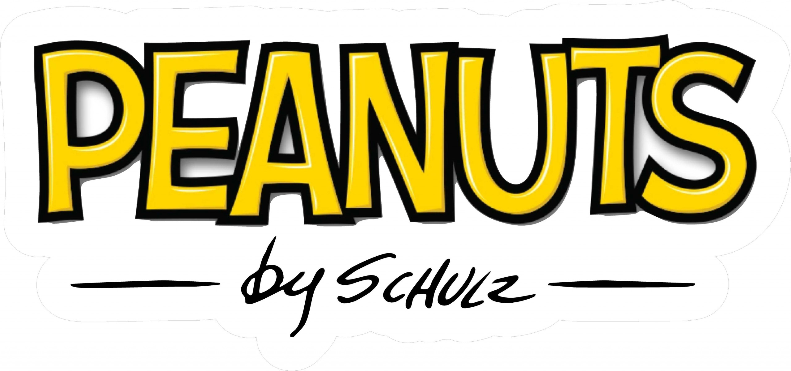 PEANUTS TEXT LOGO STICKER