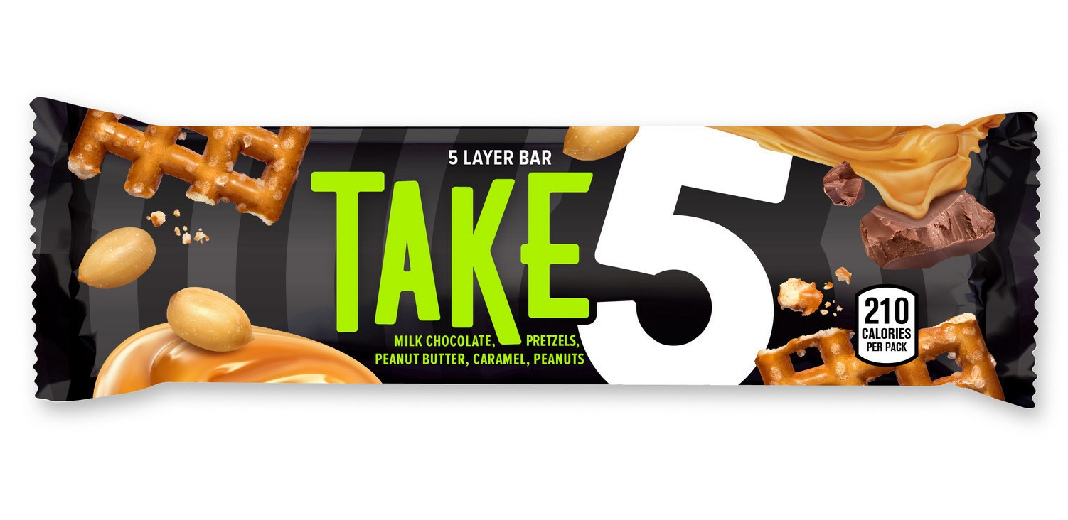 TAKE 5 CANDY BAR LOGO STICKER