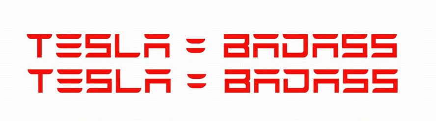 TESLA BRAND DECALS 8 badass PAIR