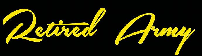 US ARMY SCRIPT RETIRED DIE CUT DECAL