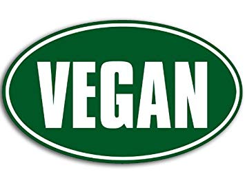 VEGAN OVAL STICKER 4