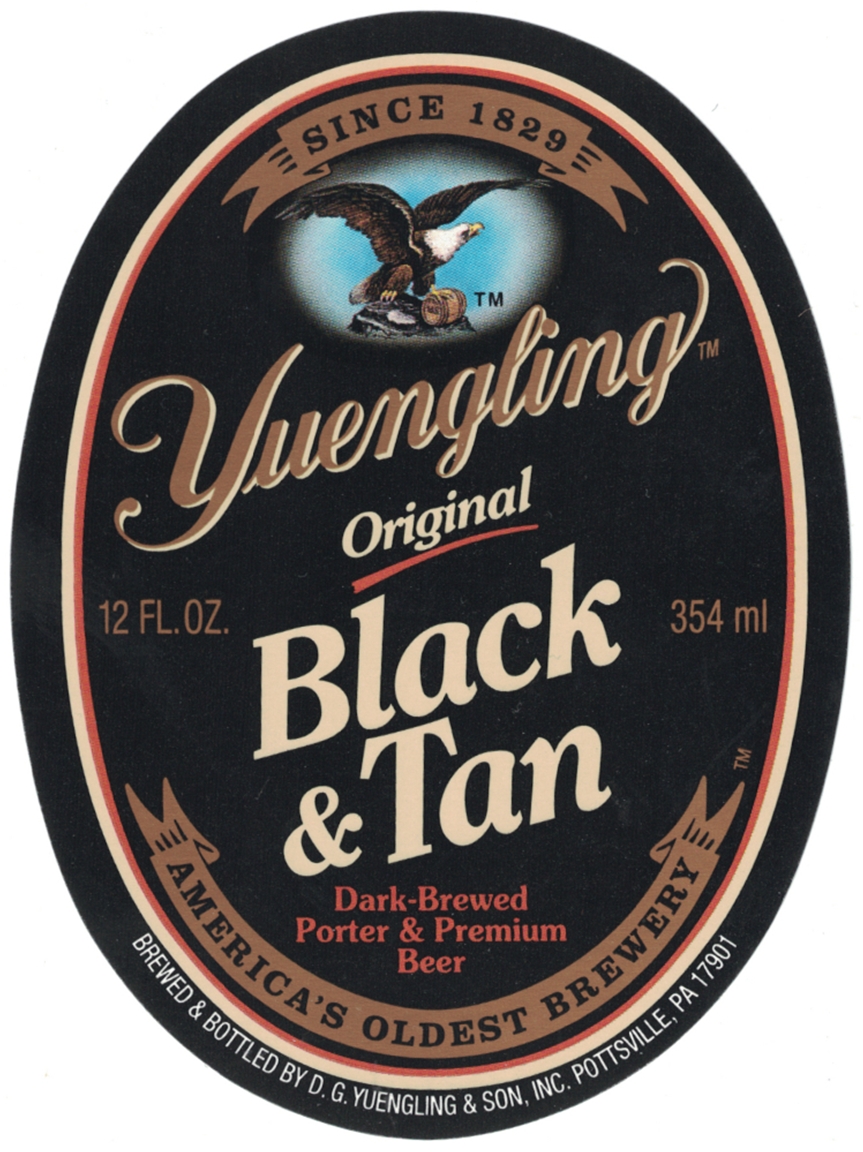 Yuenging_Black & Tan OVAL STICKER
